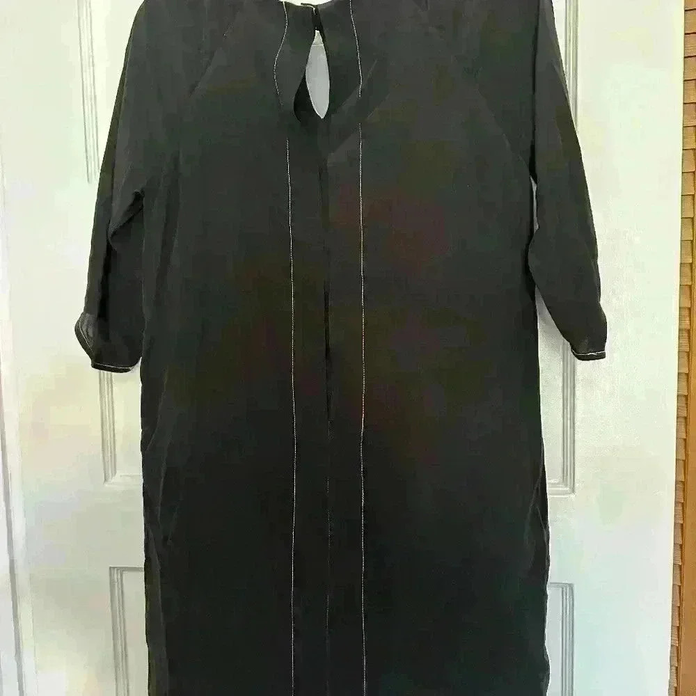 TIBI 100% Silk Casual long sleeve dress - Size 6 - Picture 2 of 3